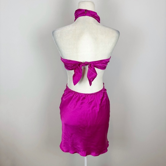 english factory poplin combo knit mini dress English Factory